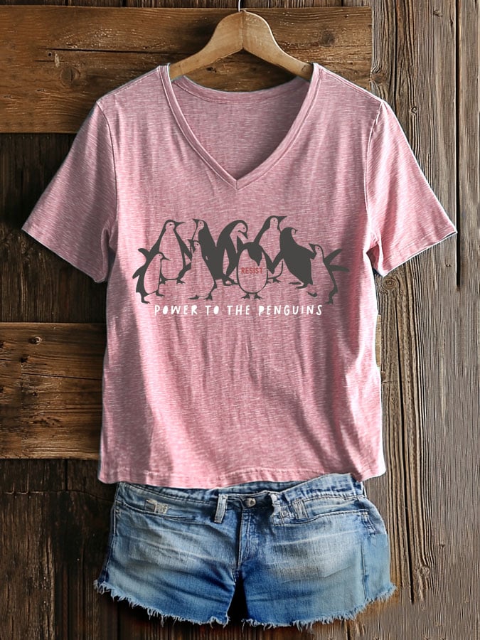 Women's Casual Fashion Animal Fdt Print T-Shirt