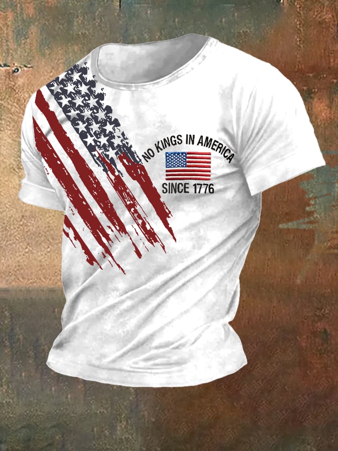 Men's Casual Fashion Fdt No King In America T shirt