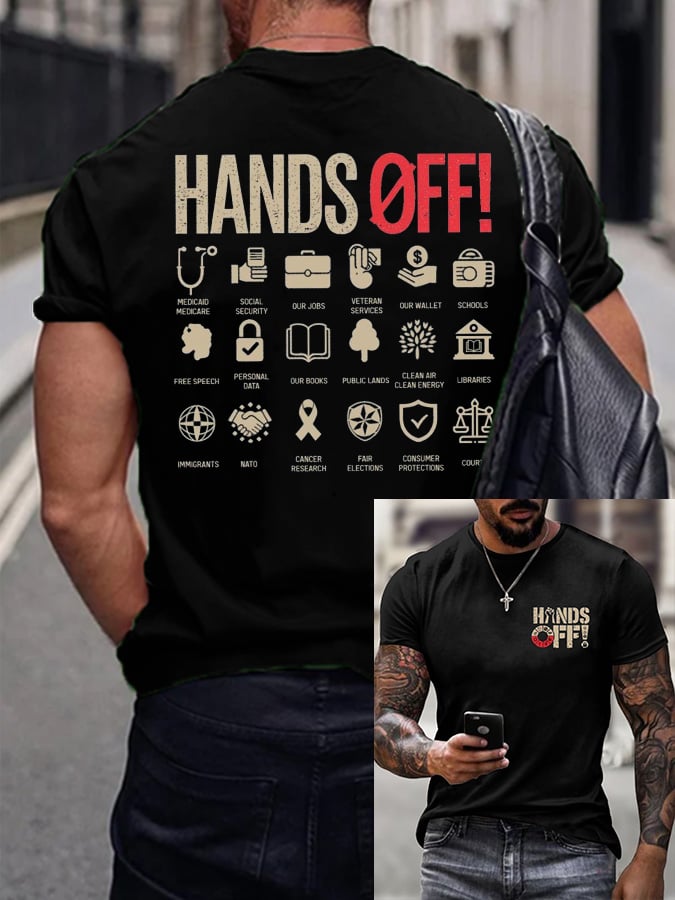 Men's Hands Off Protest T-Shirt