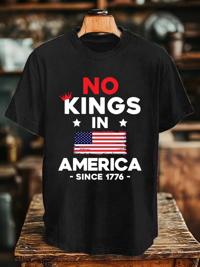 Men's “No King in America Since 1776” Print T-Shirt