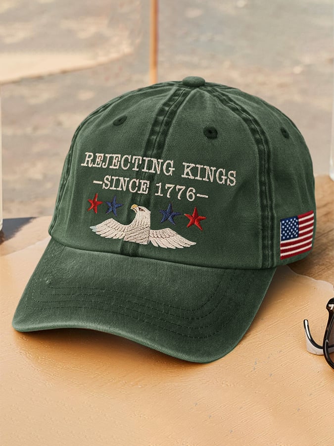 Unisex 'Rejecting Kings Since 1776 ' Printed Hat