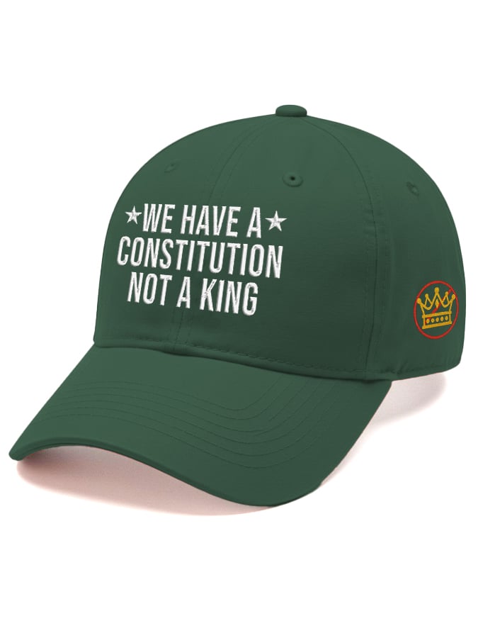 Retro We Have A Constitution Not A King Print Baseball Cap
