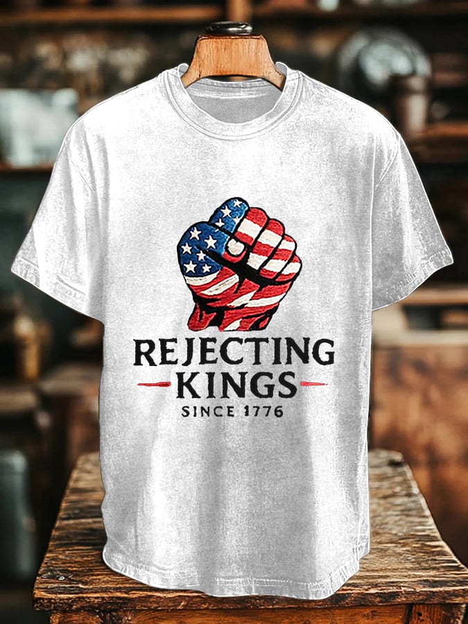 Men's “Rejecting Kings Since 1776” Print T-Shirt