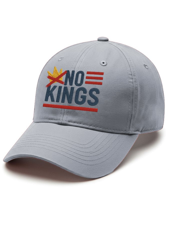Retro No Kings In America Print Baseball Cap