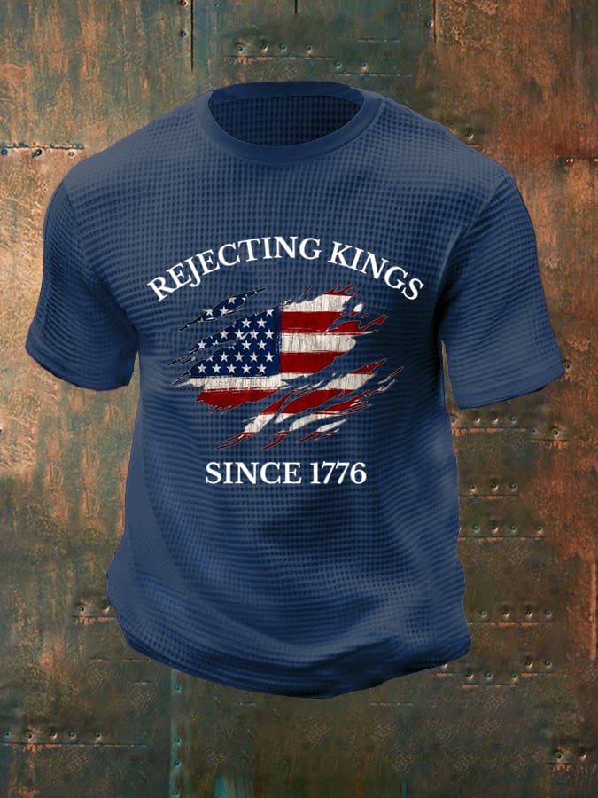 Men's “Rejecting Kings Since 1776” Waffle T-Shirt