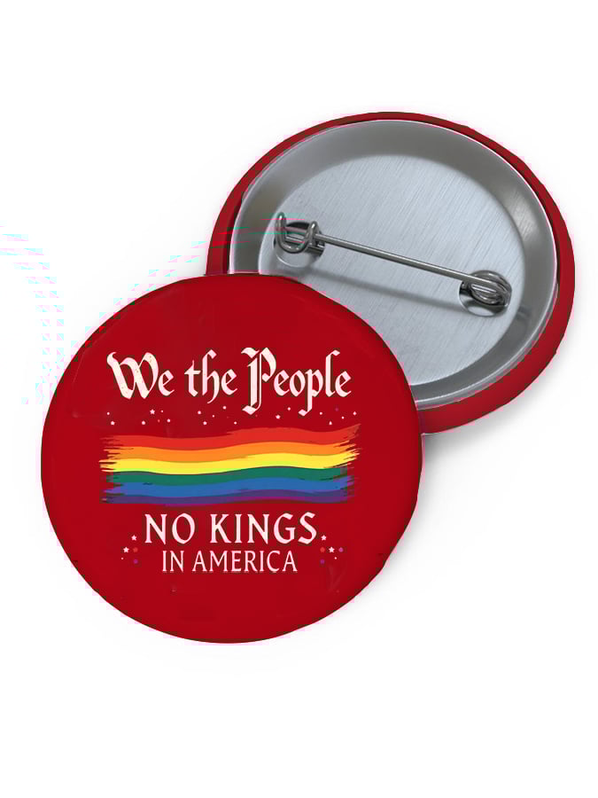 Unisex FDT “No King in America SINCE1776” Brooch