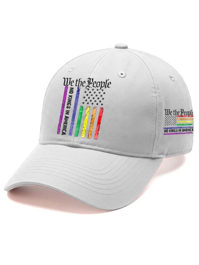 Retro We The People No Kings In America Print Baseball Cap