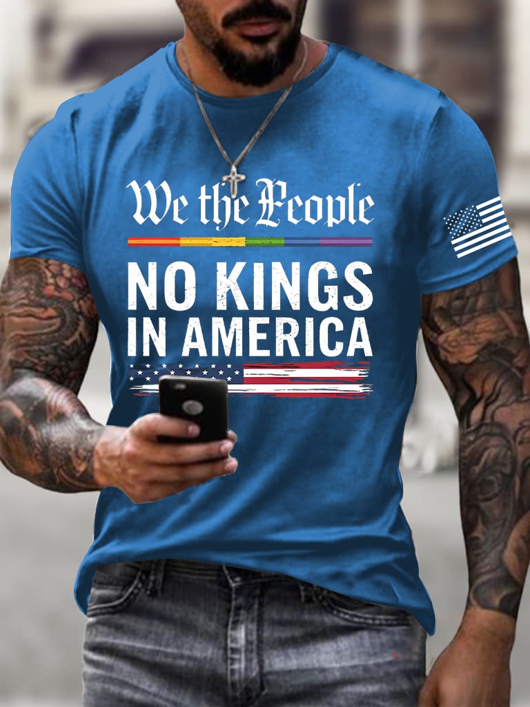 Men's Casual Fashion Reject The King Fdt Round Neck T-Shirt