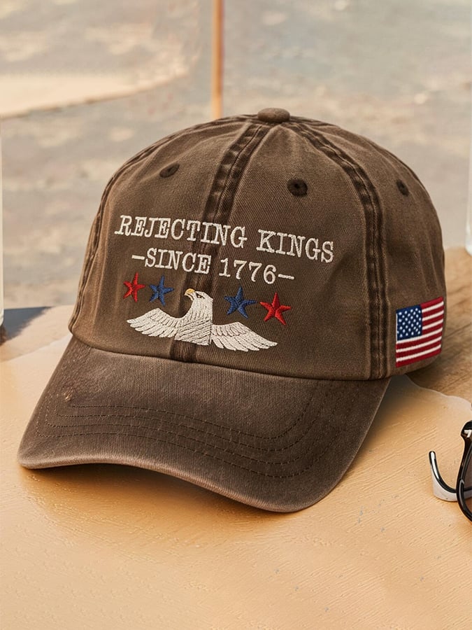 Unisex 'Rejecting Kings Since 1776 ' Printed Hat