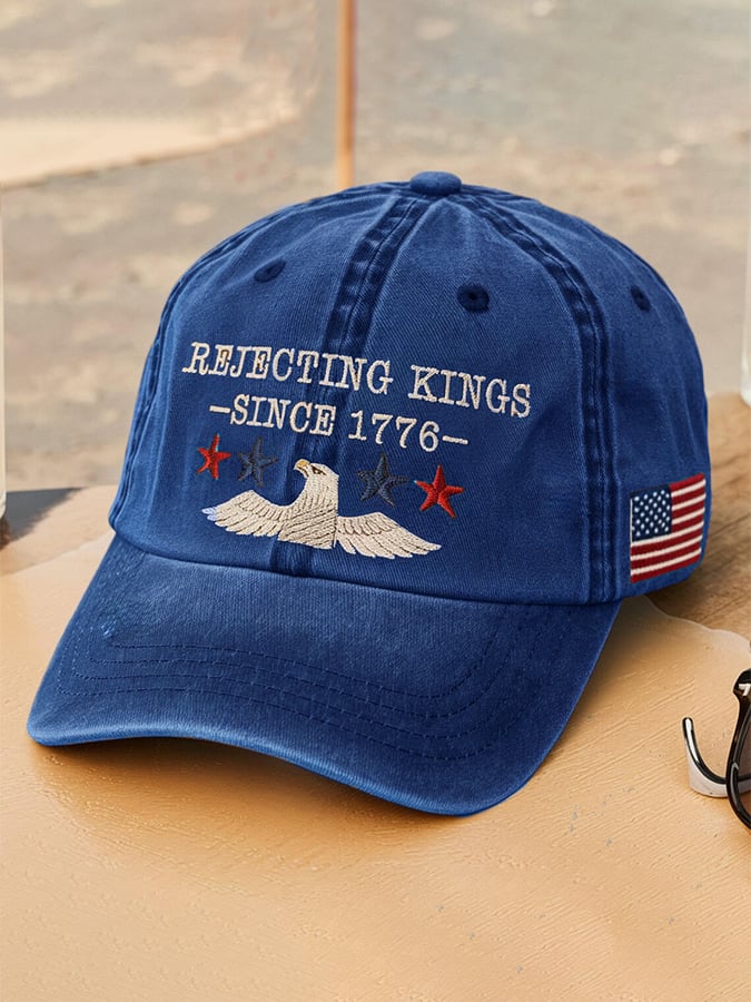 Unisex 'Rejecting Kings Since 1776 ' Printed Hat