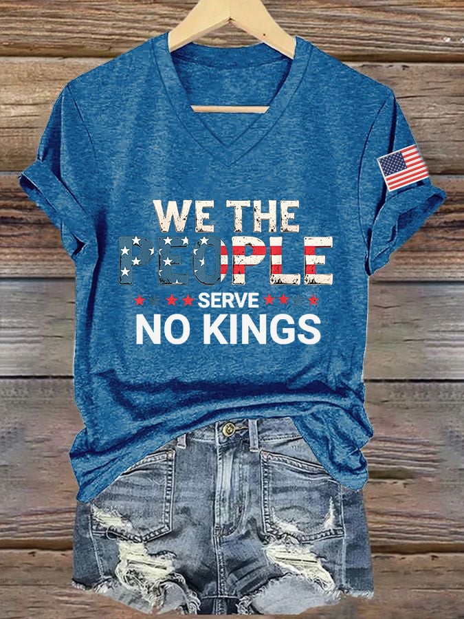 Women's We The People Serve No Kings Print T-Shirt
