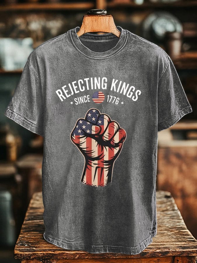 Men's REJECTING KINGS Design Print T-Shirt