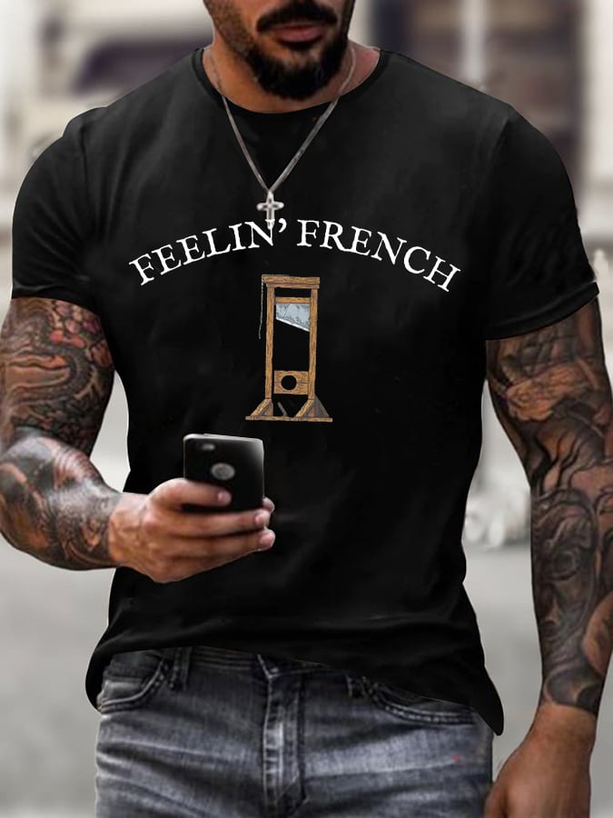 Men's Guillotine FDT Print Casual T-Shirt