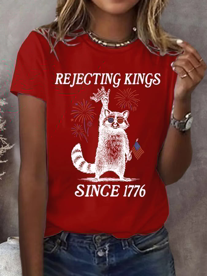 Women's Casual Fashion Fdt  Rejects The King T-Shirt