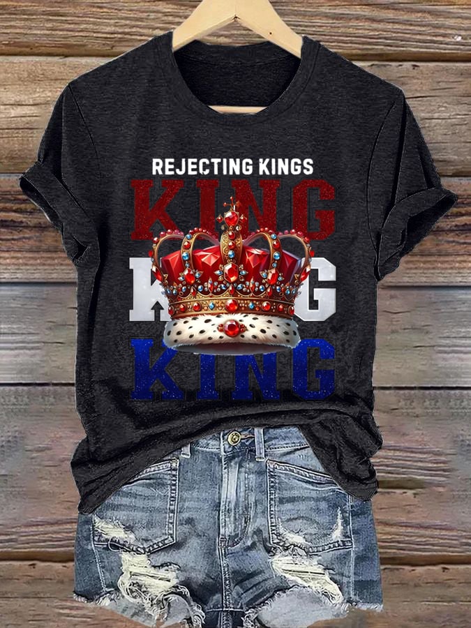 Women's Casual Fashion Fdt  Rejects The King T-Shirt