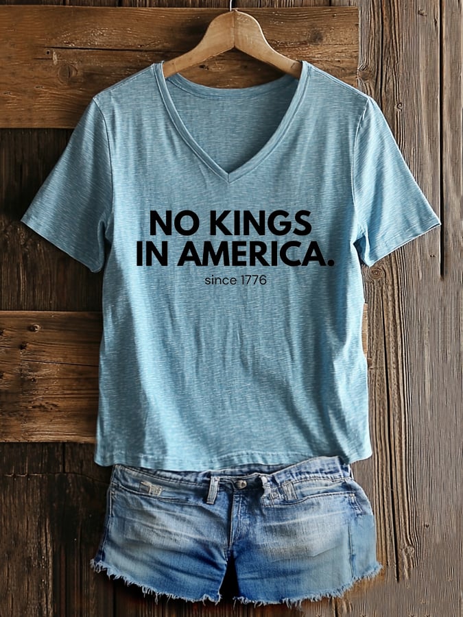 Women's Casual Fashion American Kingless Printed T-Shirt