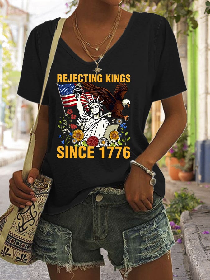 Women's Casual Fashion Fdt Reject The King T-Shirt