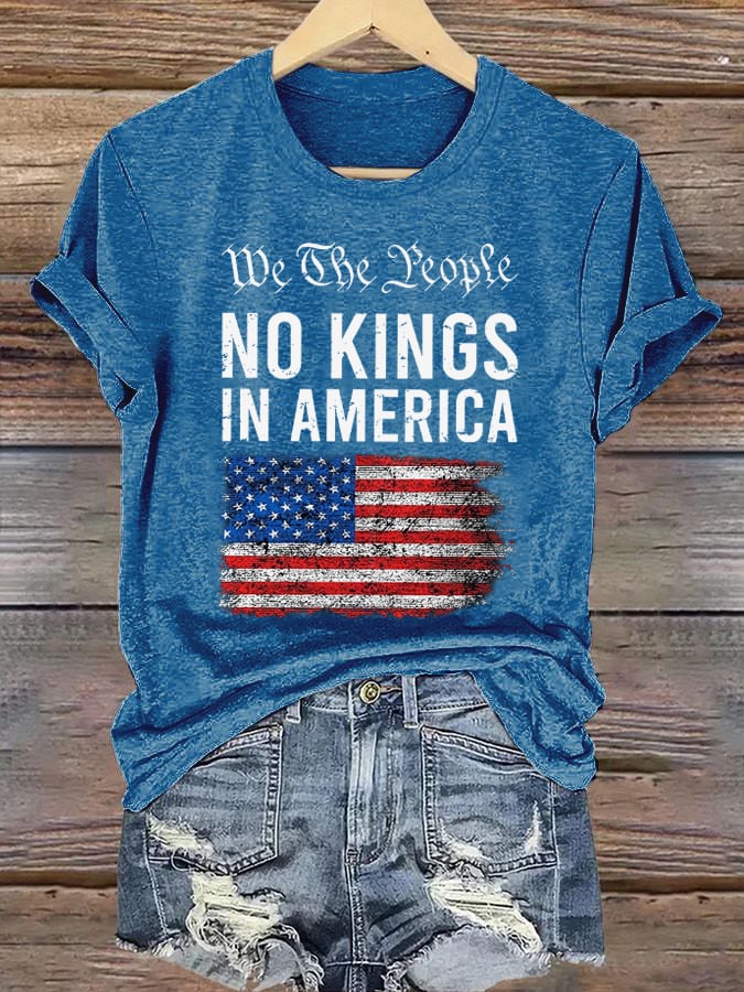Women's No Kings In America Print T-Shirt