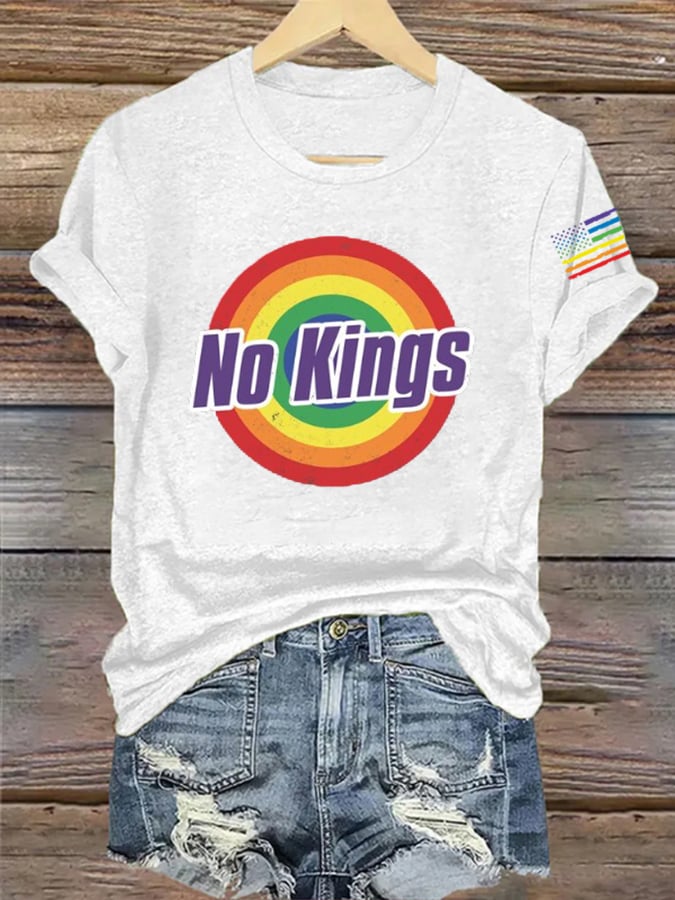 Women's No Kings In America Print T-Shirt