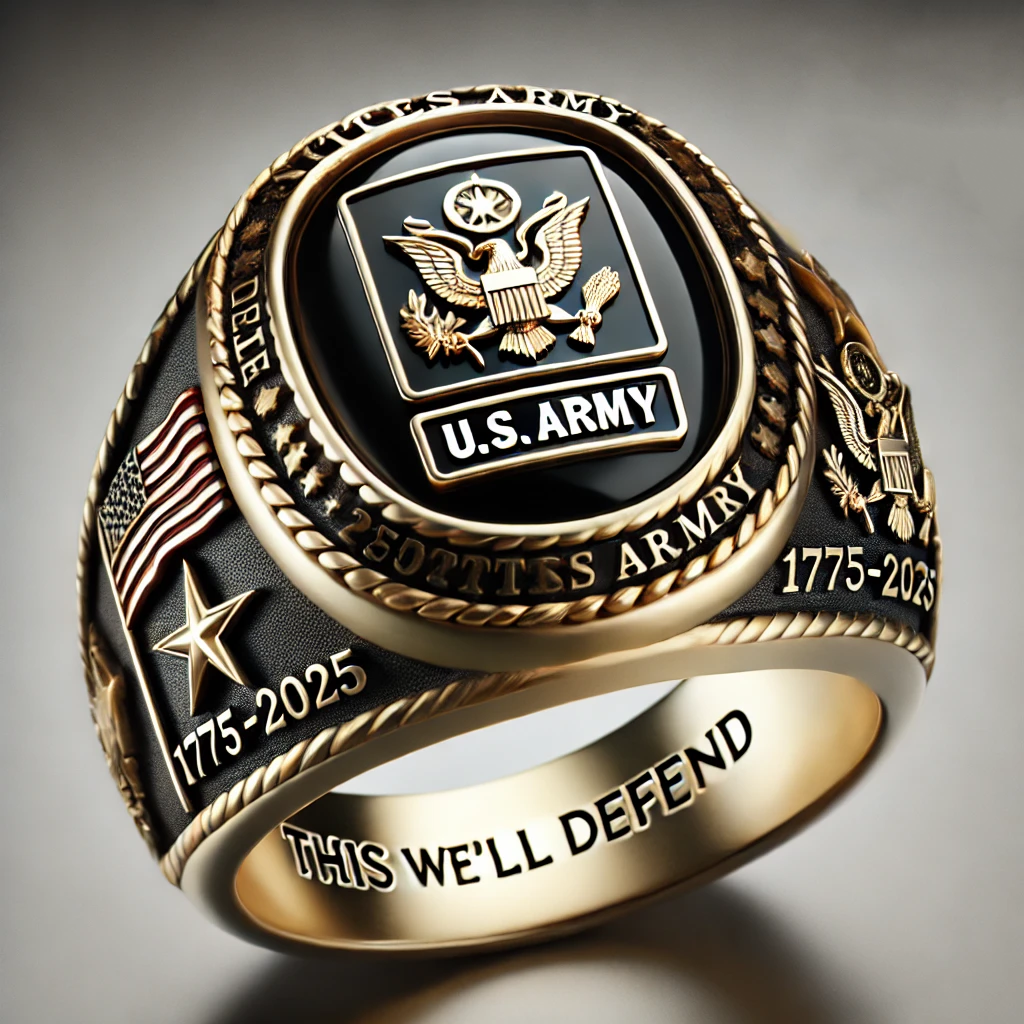 250th Anniversary Military Commemorative Ring
