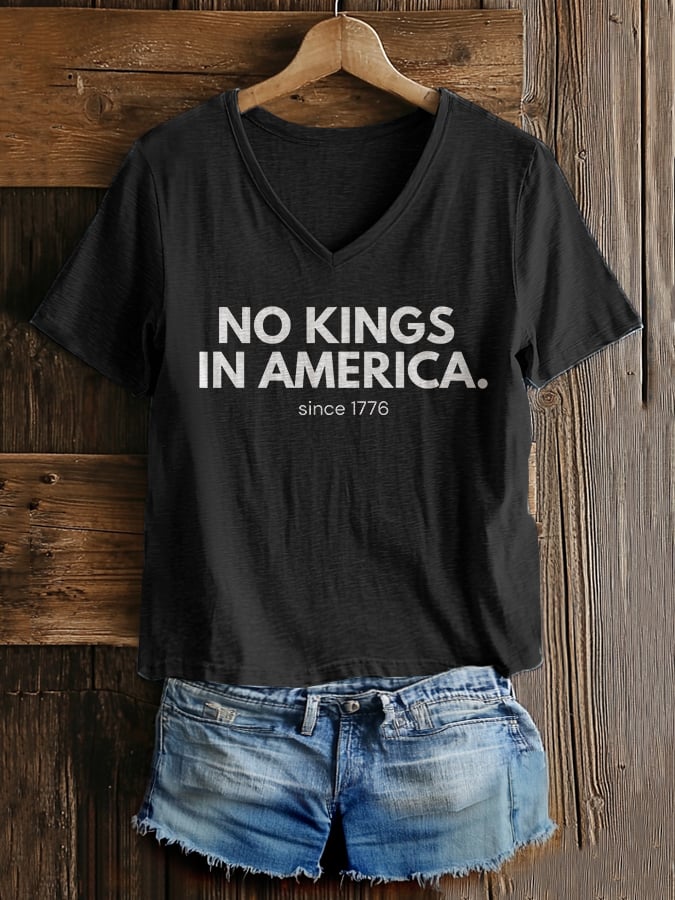 Women's Casual Fashion American Kingless Printed T-Shirt