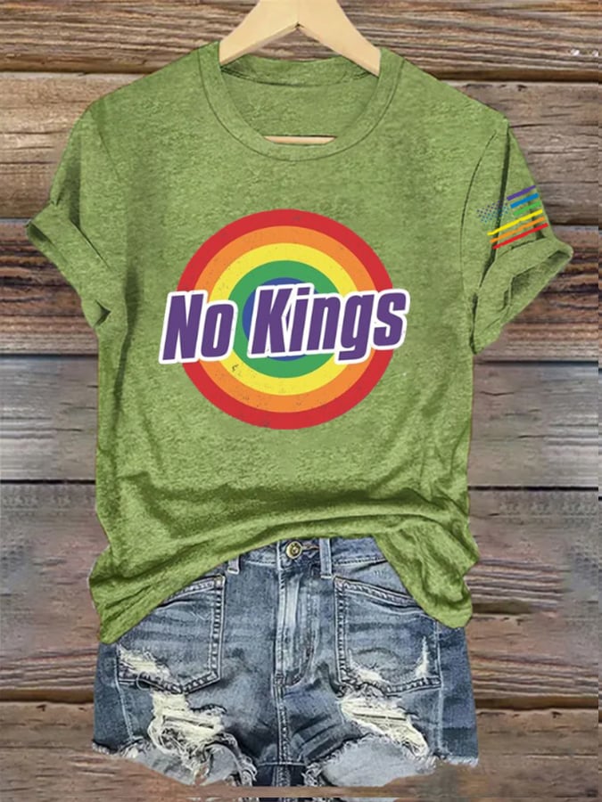 Women's No Kings In America Print T-Shirt