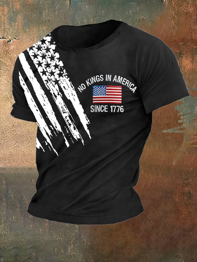 Men's Casual Fashion Fdt No King In America T shirt