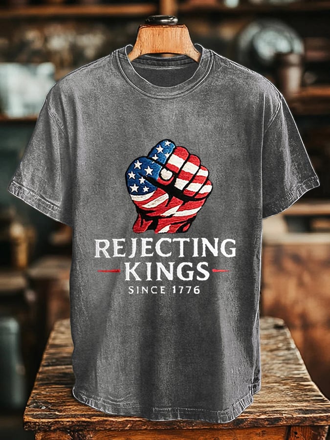 Men's “Rejecting Kings Since 1776” Print T-Shirt