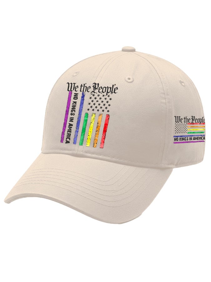 Retro We The People No Kings In America Print Baseball Cap