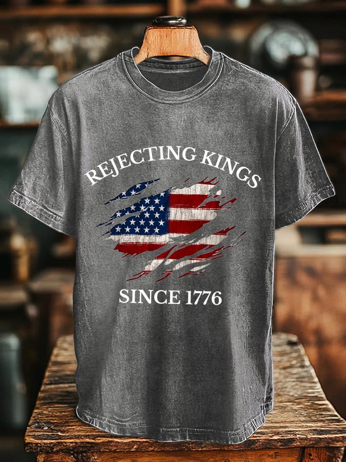 Men's “Rejecting Kings Since 1776” Print T-Shirt