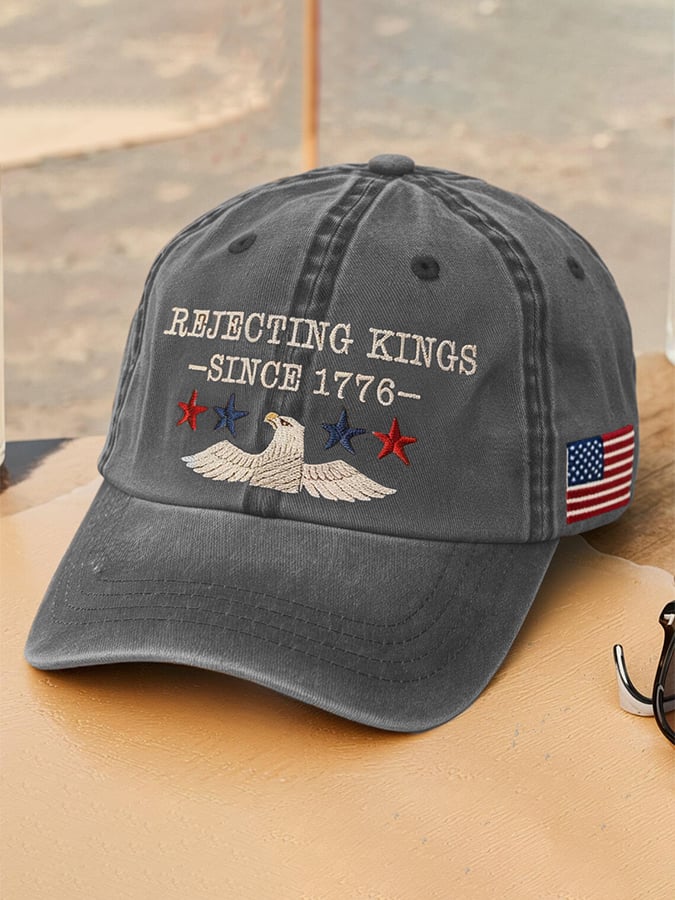 Unisex 'Rejecting Kings Since 1776 ' Printed Hat