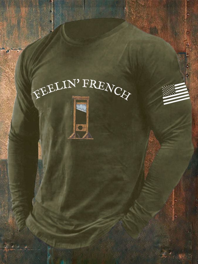Men's Guillotine FDT Print Long Sleeve T-Shirt