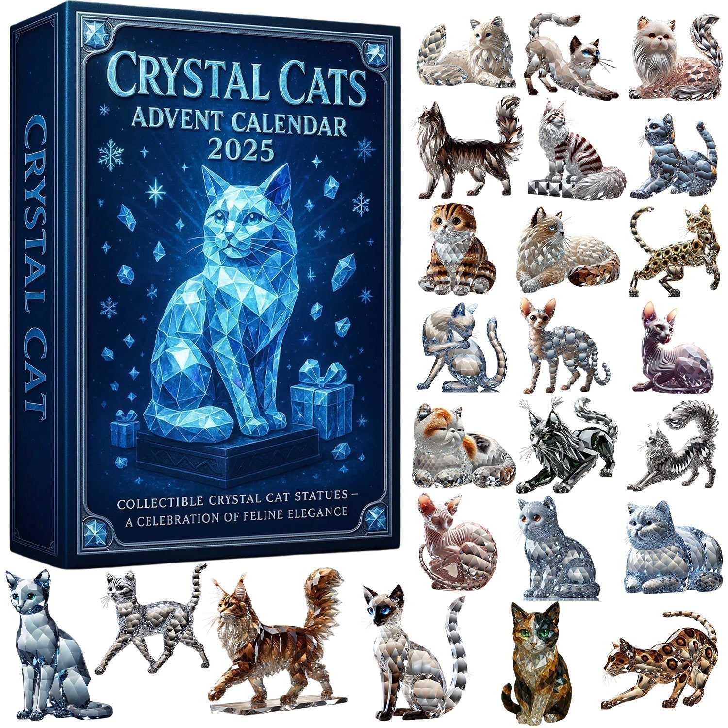 🌲Christmas Gift - Crystal Cats Advent Calendar 2025