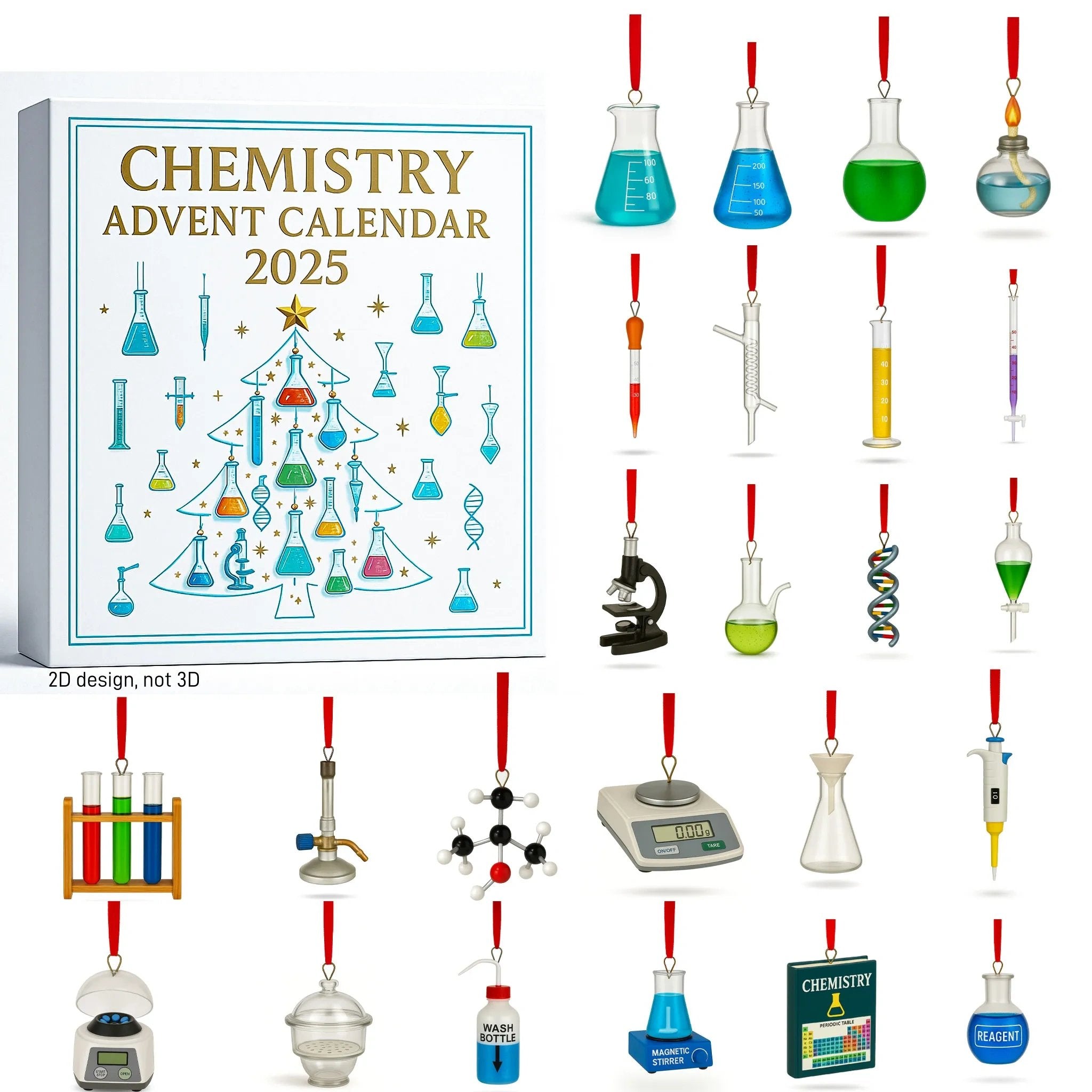 🧪🎄2025 Chemistry Advent Calendar - A Scientific Christmas Countdown