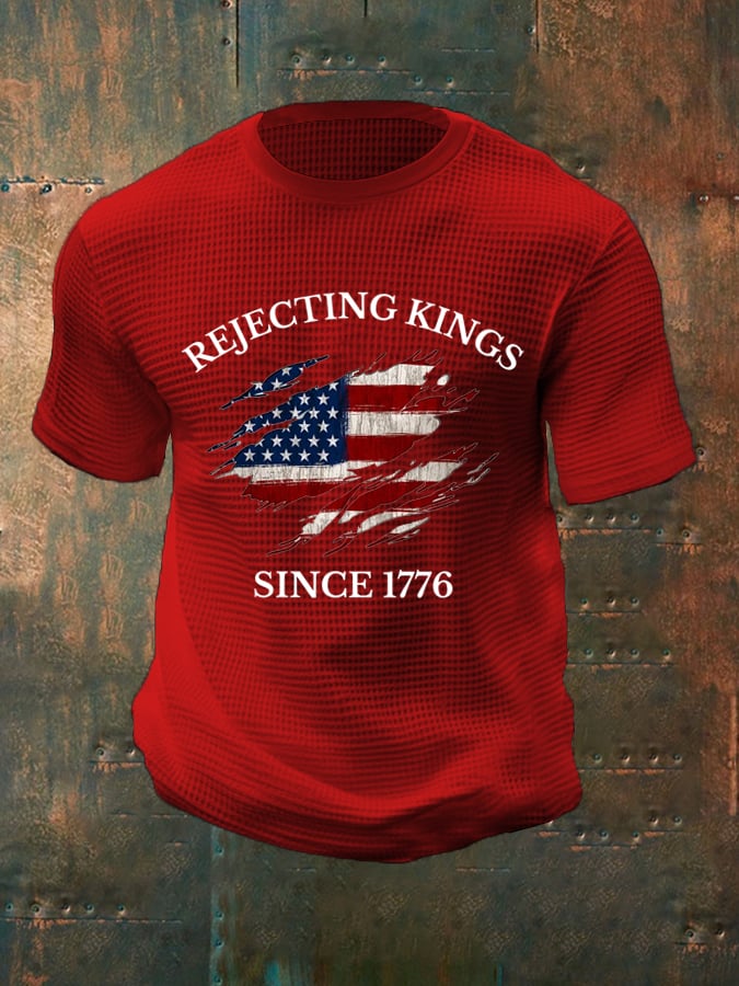 Men's “Rejecting Kings Since 1776” Waffle T-Shirt