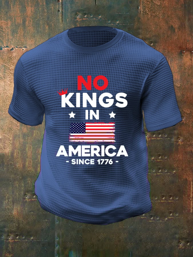 Men's “No King in America Since 1776” Waffle T-Shirt
