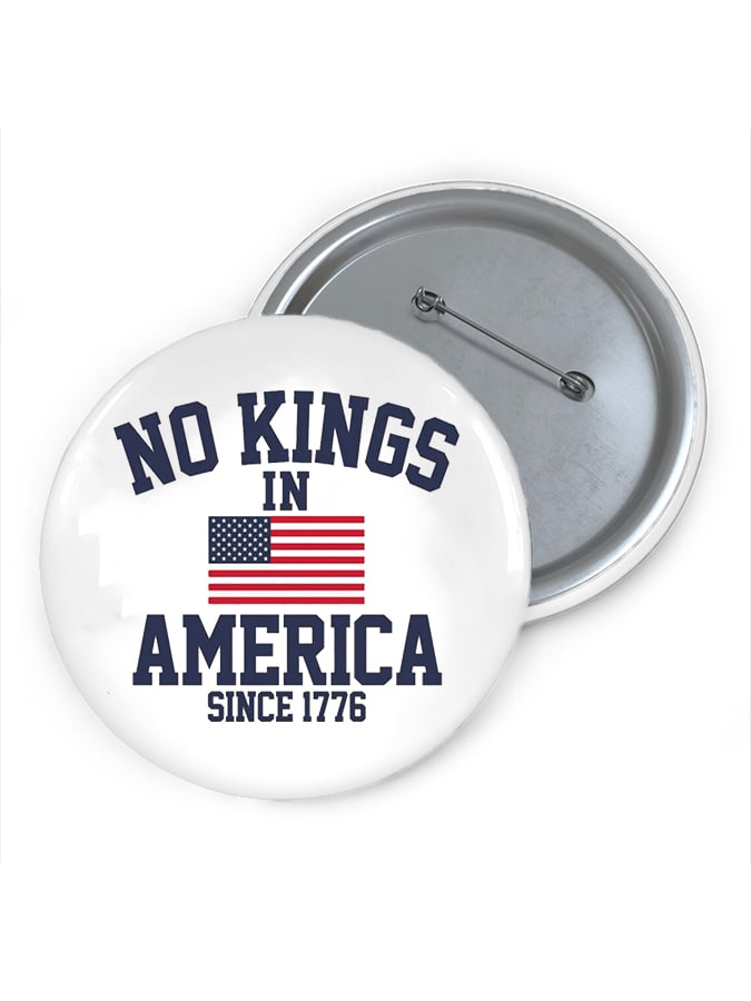 No King in America Print Brooch