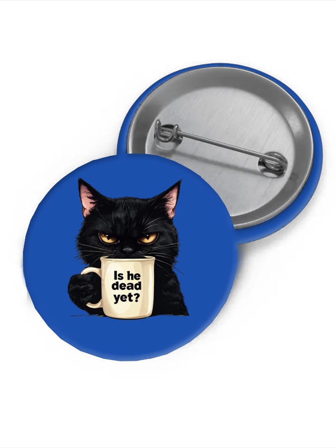 Unisex Guillotine "Is he dead?" Brooch