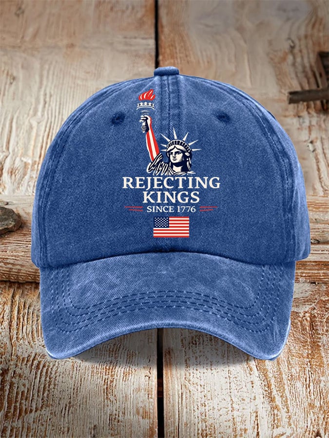 Unisex 'Rejecting Kings Since 1776 ' Printed Hat