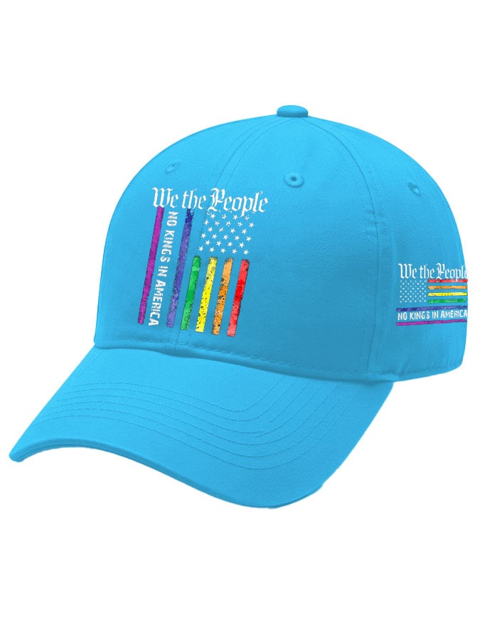 Retro We The People No Kings In America Print Baseball Cap