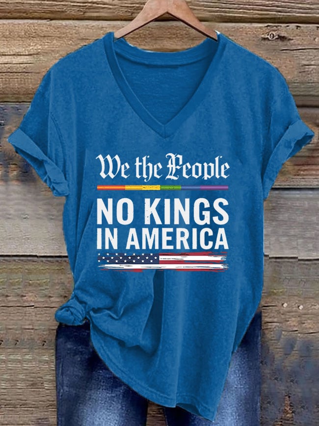 Women's Fashion Casual American Kingless Print T-Shirt