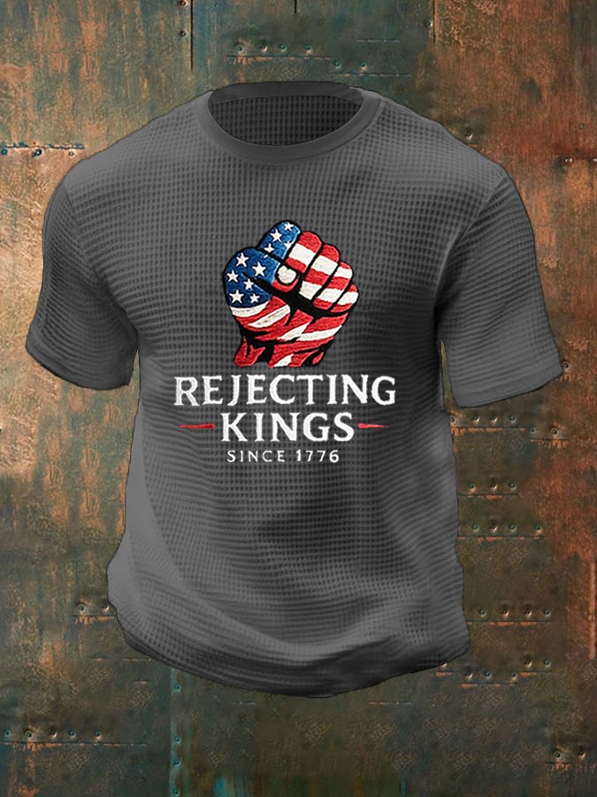 Men's “Rejecting Kings Since 1776” Waffle T-Shirt