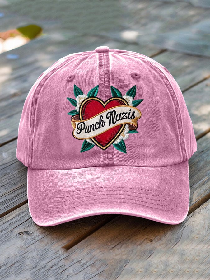 Unisex washed cotton FDT tax-fighting embroidered hat