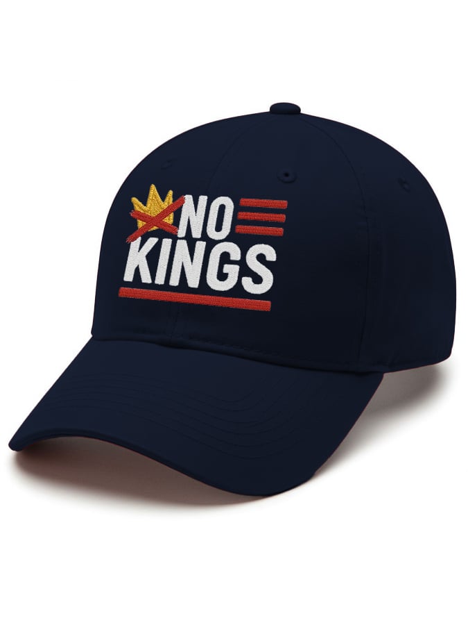 Retro No Kings In America Print Baseball Cap