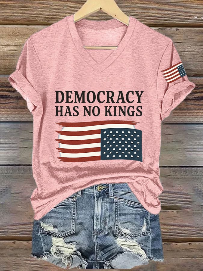 Women's No King in America Print T-Shirt
