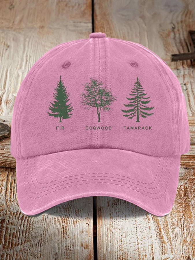Unisex casual FDT tree washed cotton hat