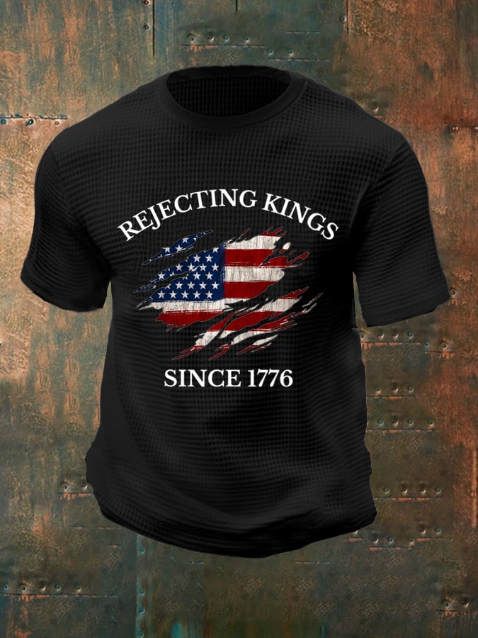 Men's “Rejecting Kings Since 1776” Waffle T-Shirt