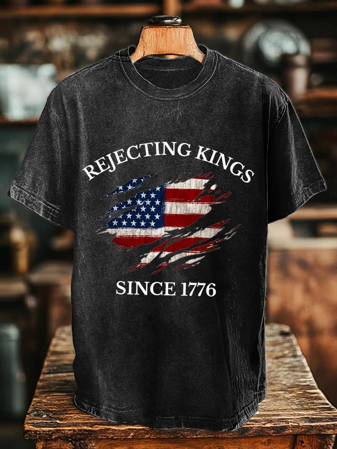 Men's “Rejecting Kings Since 1776” Print T-Shirt