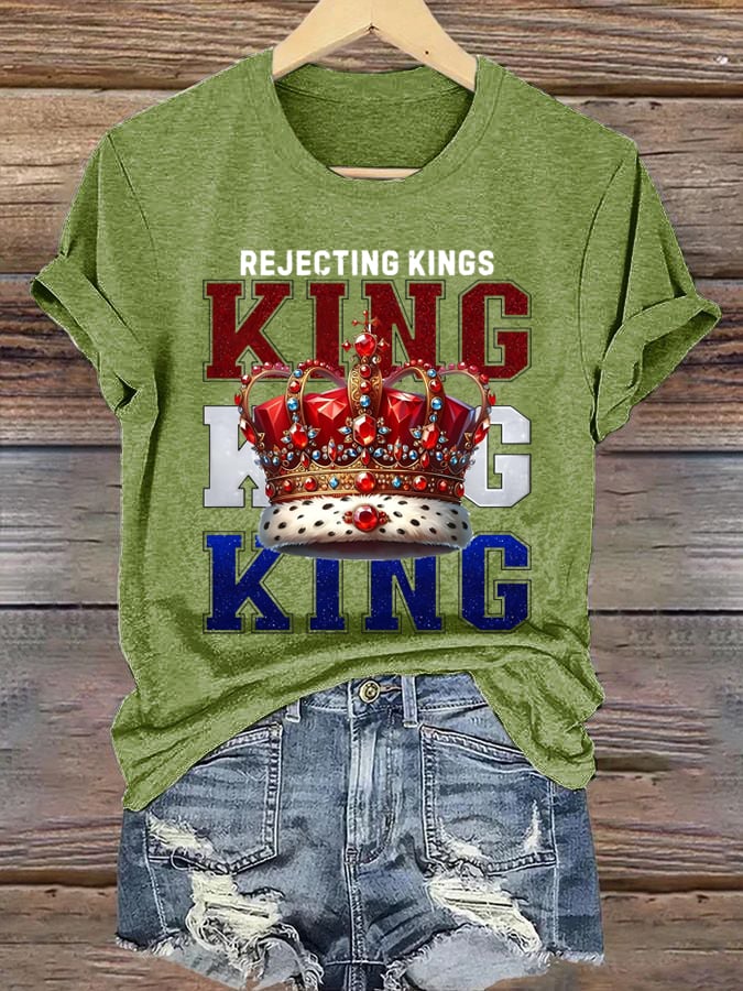 Women's Casual Fashion Fdt  Rejects The King T-Shirt