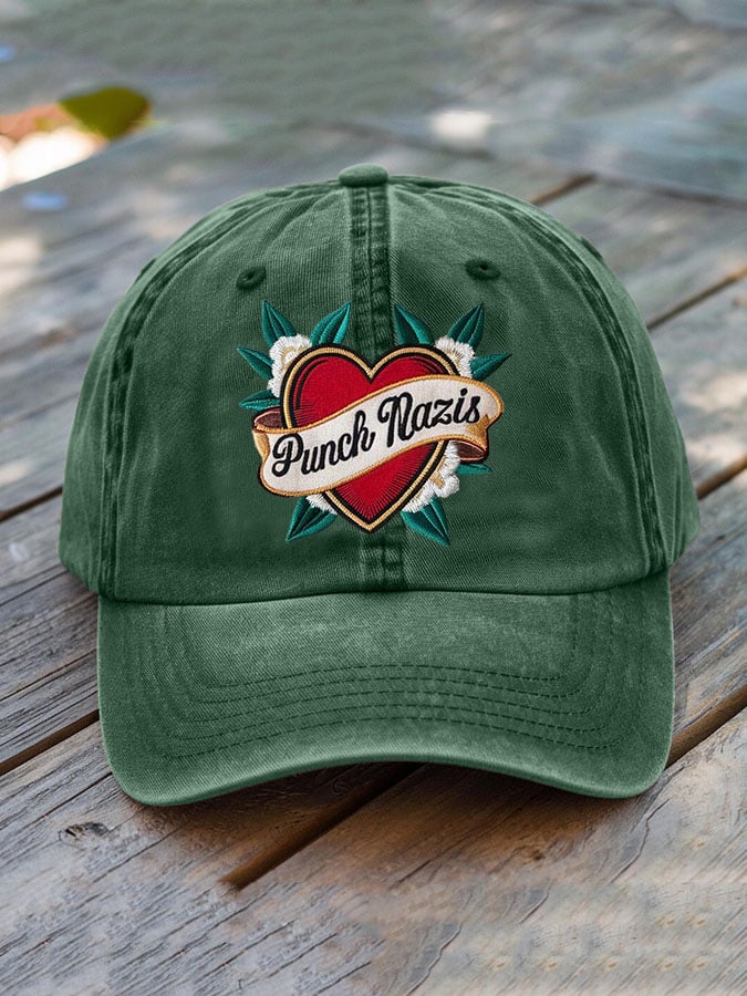 Unisex washed cotton FDT tax-fighting embroidered hat